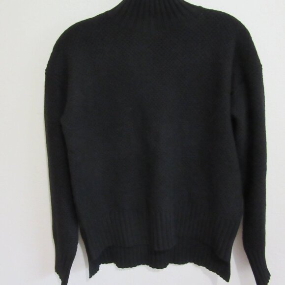 EVERLANE Black Pullover Mock Neck XXS Cashmere Long Sleeve Sweater - Picture 1 of 4